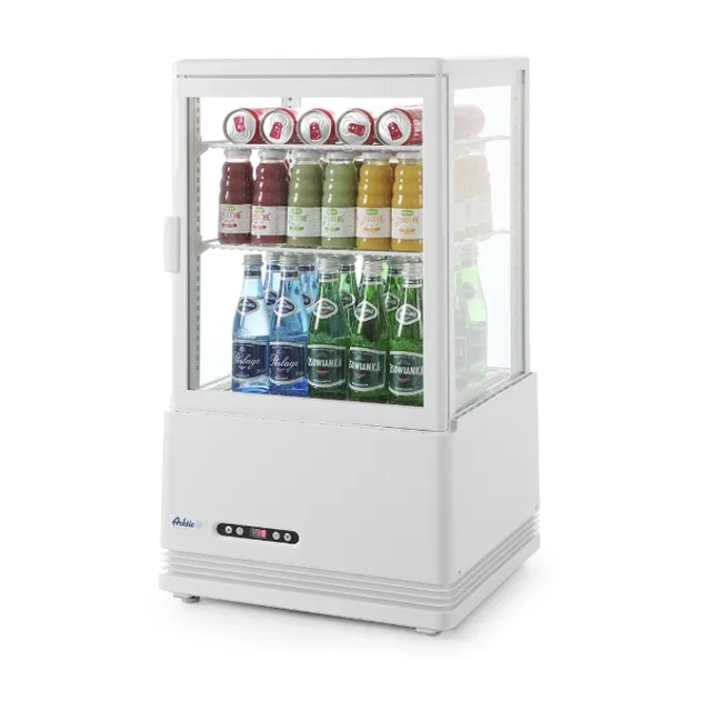 Adjustable refrigerated display case 58L 58L white