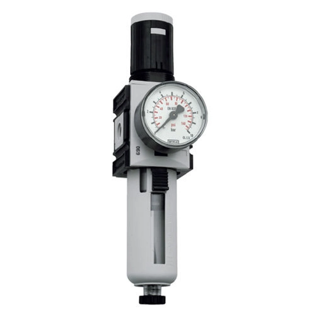 KNOCKS FLUID Technician Pressure regulator with filter 1/2", 0,5 - 10 bar, 5 200l/min
