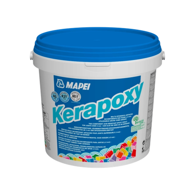 Kerapoxy two-component acid-resistant epoxy adhesive, caramel, 10 kg