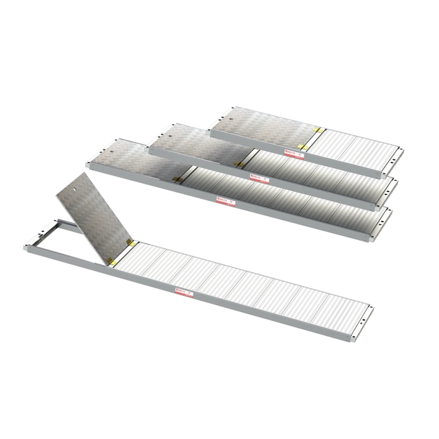 Aluminum platform with a hatch without a ladder