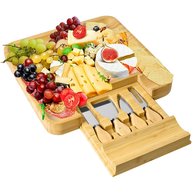 Bamboo cheese and snack board ESTERA