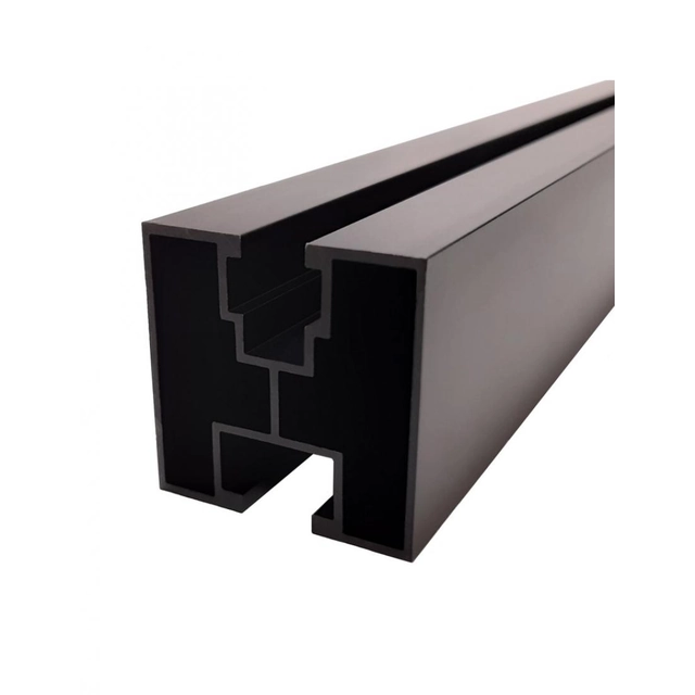 Mounting rail BLACK SMA 40x40x1,5 L4410