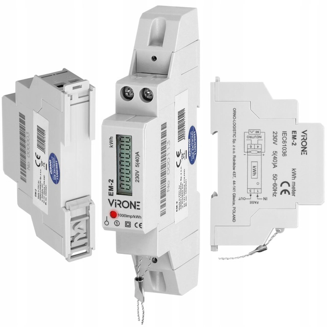 1-fazowy counter, e.g. for a heat pump