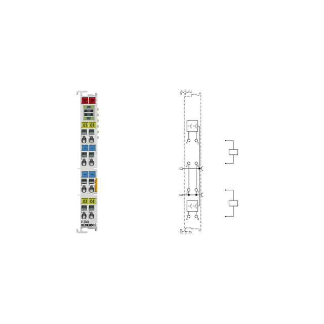 EL2004 | EtherCAT terminal, 4-kanałowe digital output, 24 V DC, 0,5 A