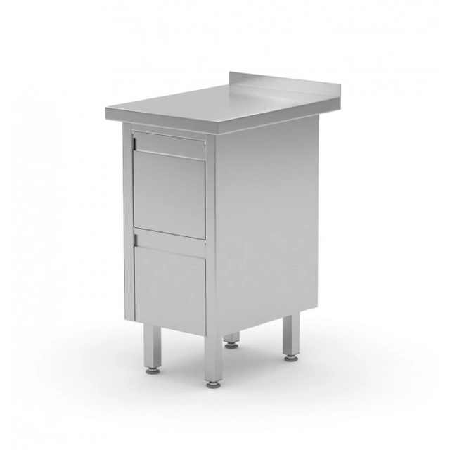 Wall table with two drawers 430 x 700 x 850 mm POLGAST 121047 121047