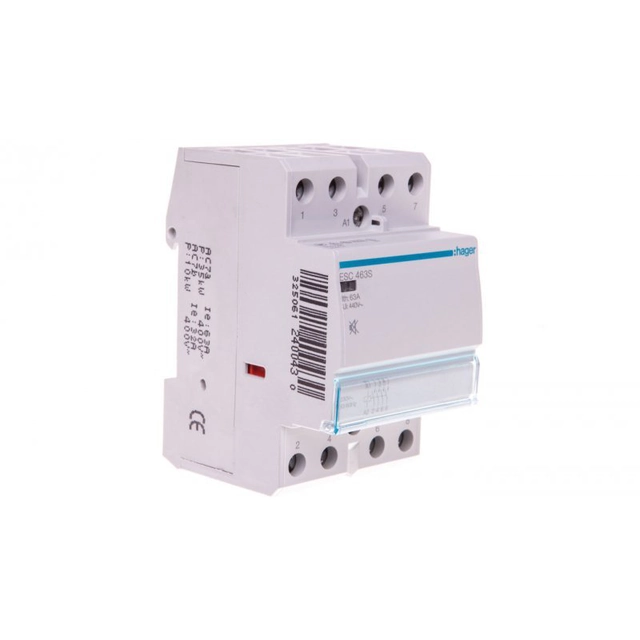 Silent modular contactor 63A 4Z 0R 230V AC ESC463S