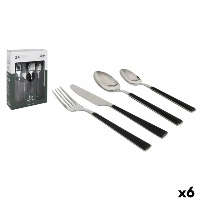 Santa Clara Neira Cutlery Set Steel 24 Parts (6 Pieces)