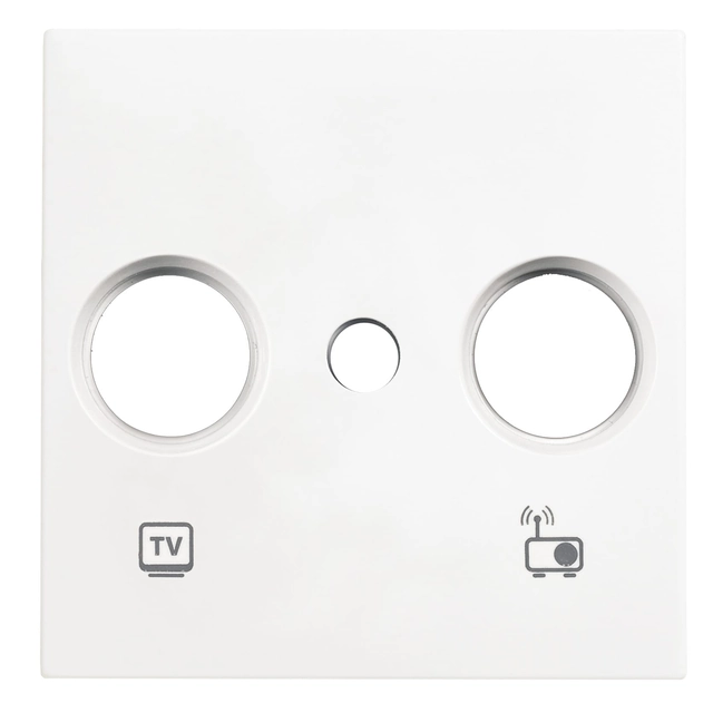 Badge of the TV socket Viko Panasonic Karre white