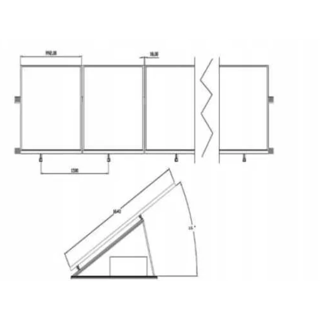 Flat roof structure ballast structure 25st