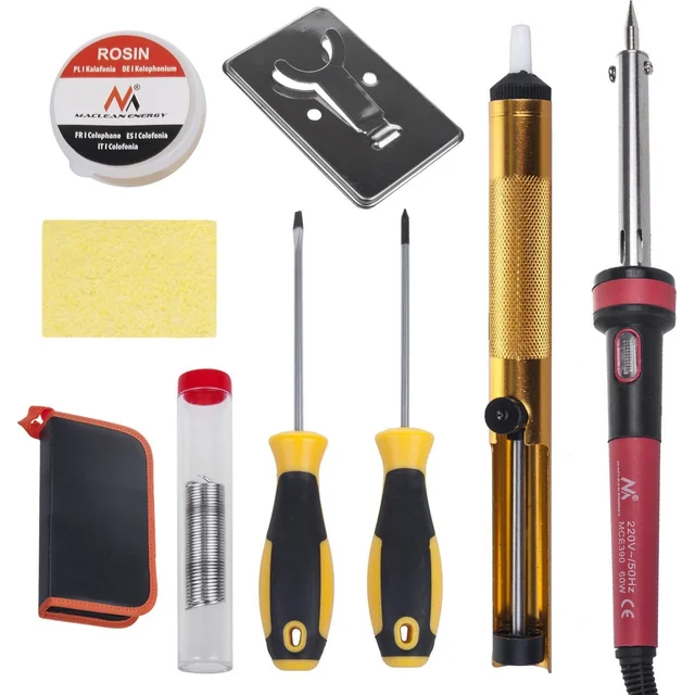 Maclean Soldering set, precision resistance soldering iron, with grounding 60W Maclean MCE390