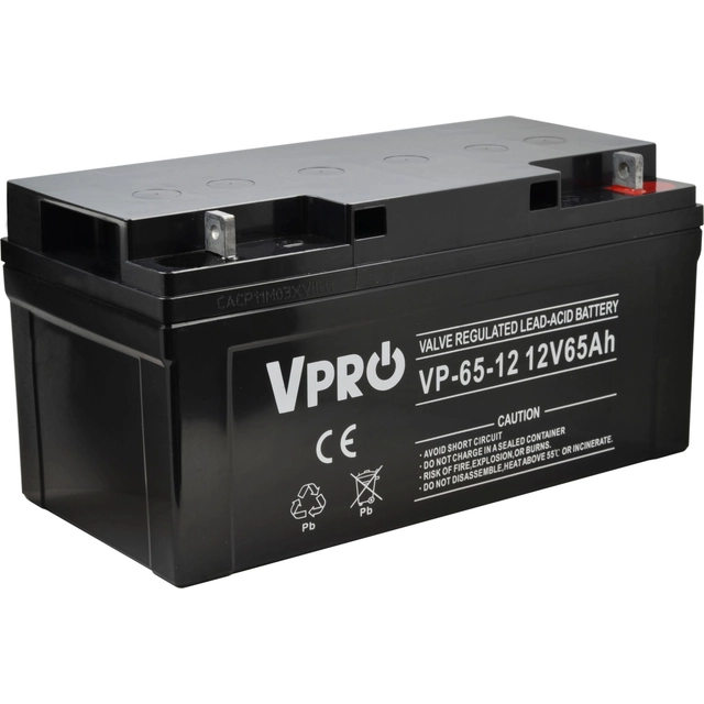 Volt VPRO Battery 12V/65Ah