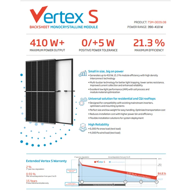 Trina 400W (TSM-400DE09.08 Vertex S)