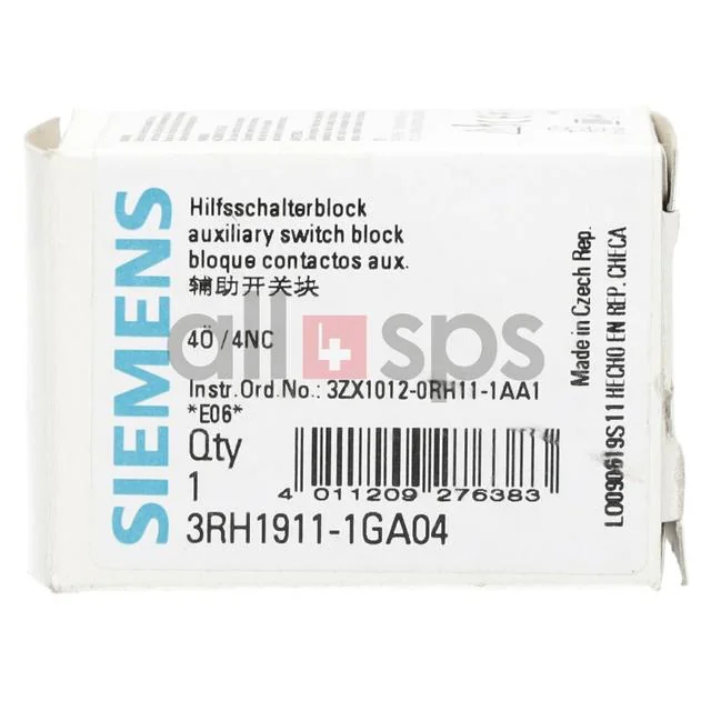 3RH1911-1GA04 Siemens - New Surplus