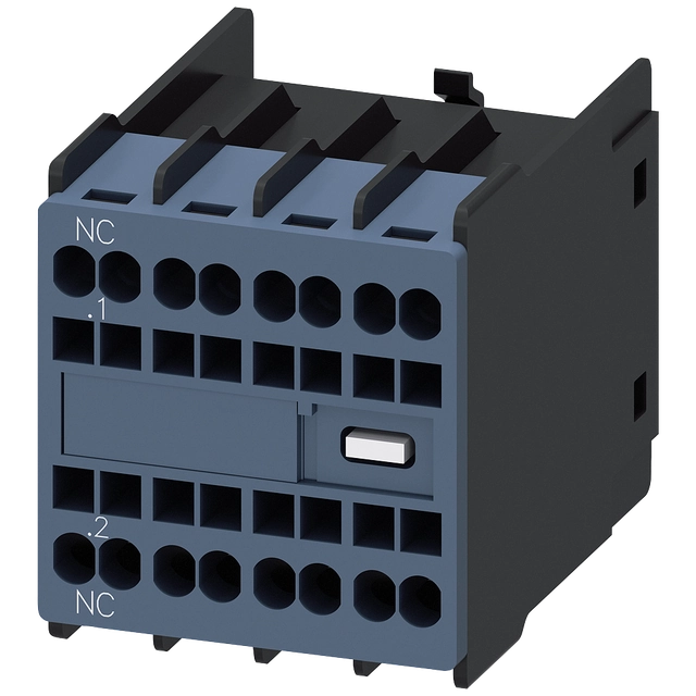 3RH2911-2HA01 AUXILIARY CONTACT BLOCK / 1NC / FRONT MOUNT / FOR 3RT2.1 / 3RT2.2 AND 3RH21 WLK CONTACTORS.S00 TO S3 / CONNECT.SPRING