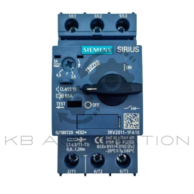 3RV2011-1FA10 Siemens - Нов излишък