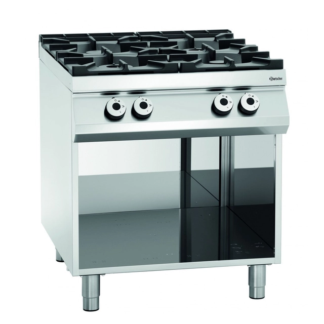 4-Palnikowa Cocina a gas con base abierta Bartscher