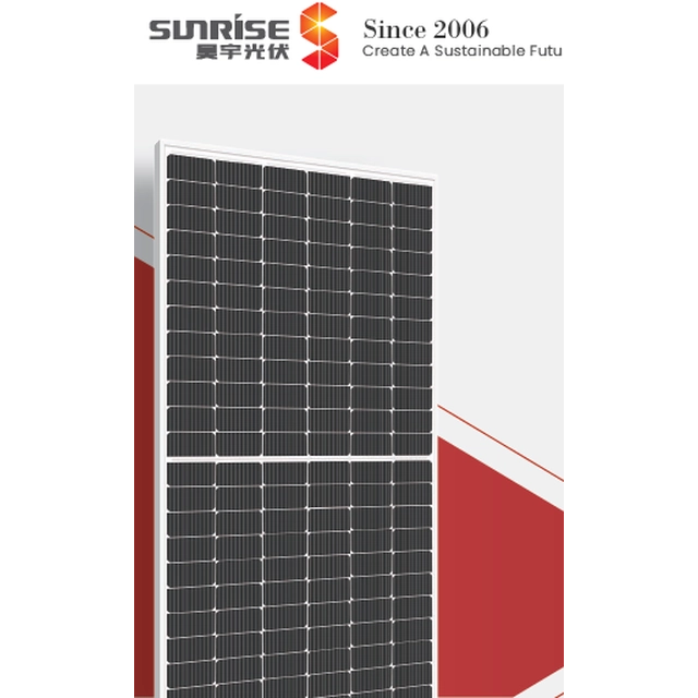 405 Wp MODUL PV BIFACIAL SUNRISE ENERGY, MONO HALF CUT, BIFACIAL