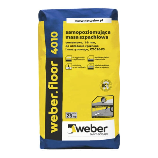 Weber Floor self-leveling putty 4010 25 kg