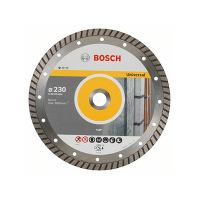 Bosch Universal Turbo diamond cutting disc 230 x 22,23 mm 10 pcs