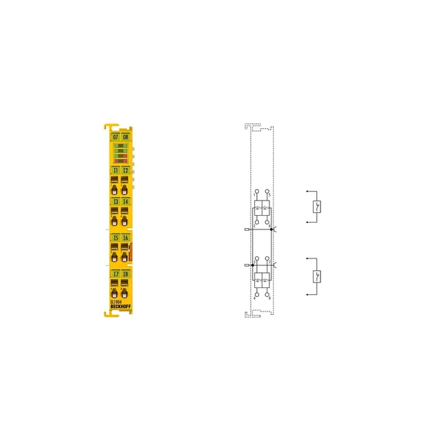 EL1904 | EtherCAT terminal, 4-kanałowe digital input, 24 V DC, TwinSAFE