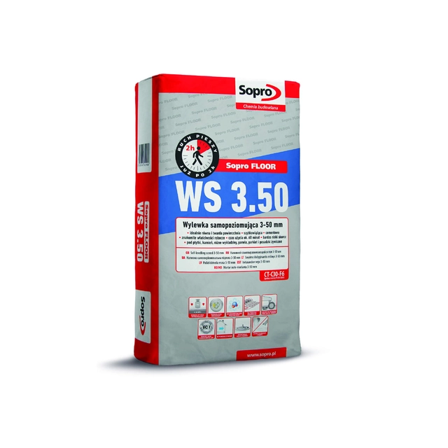 Self-leveling screed WS 3.50 Sopro 25 kg