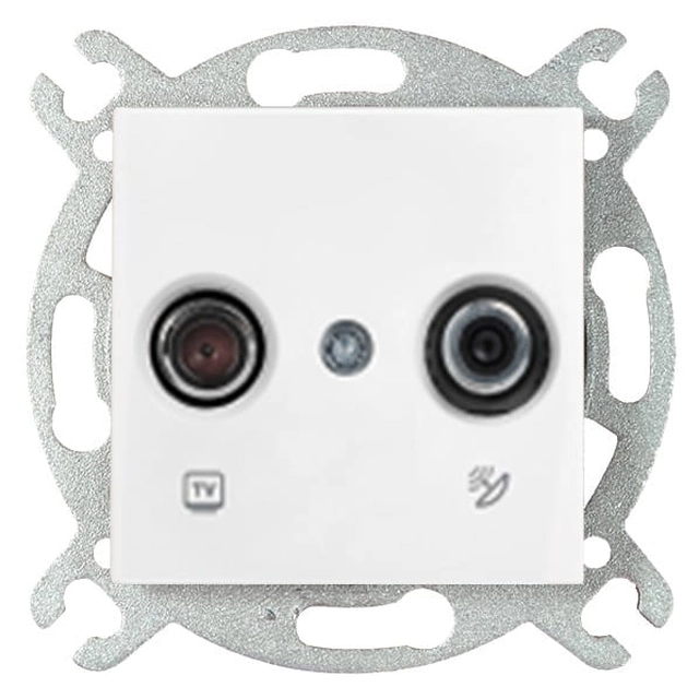 Viko Panasonic Karre end socket, white