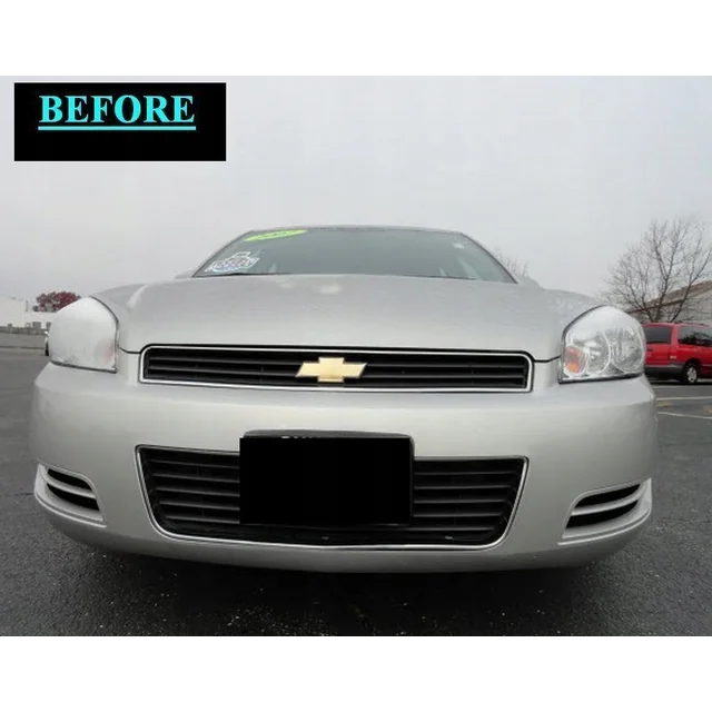 2006-2013 CHEVY CHEVROLET IMPALA - Chrome grill strips with chrome accents