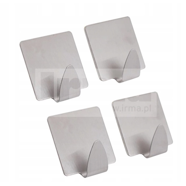 SELF-ADHESIVE HANGERS 4SZT SQUARE 3.5*4CM0.7MM