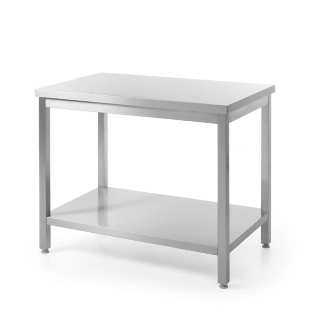 Central desk with shelf - screws 1600 x 600