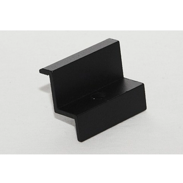 Black end clamp 30 mm photovoltaics