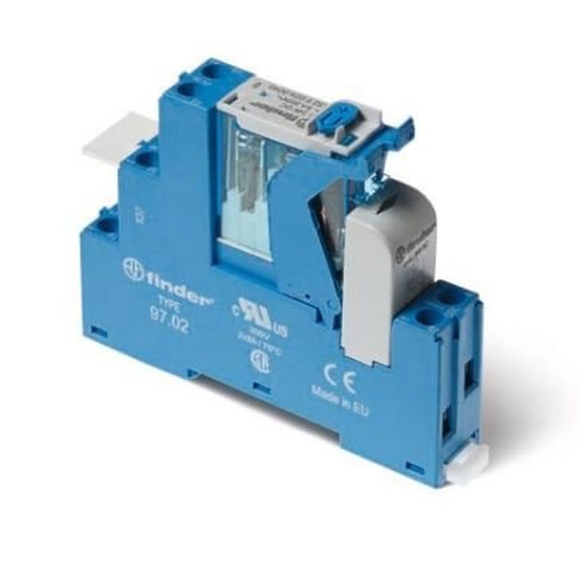 4C.02.8.024.0060 Relay coupling module 2P 8A 24VAC Operation indicator Contact interlock Screw terminals DIN rail mounting 35mm