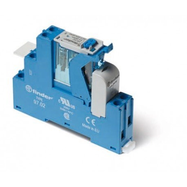 4C.02.8.230.0060 Relay coupling module 2P 8A 230VAC Operation indicator Contact interlock Screw terminals DIN rail mounting 35mm