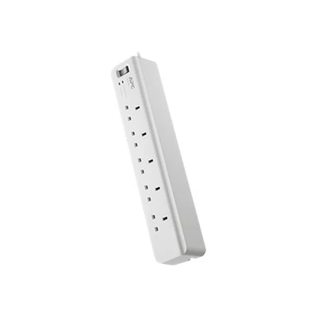 APC surge protection power strip 5 sockets 1.8 m white (PM5-UK)