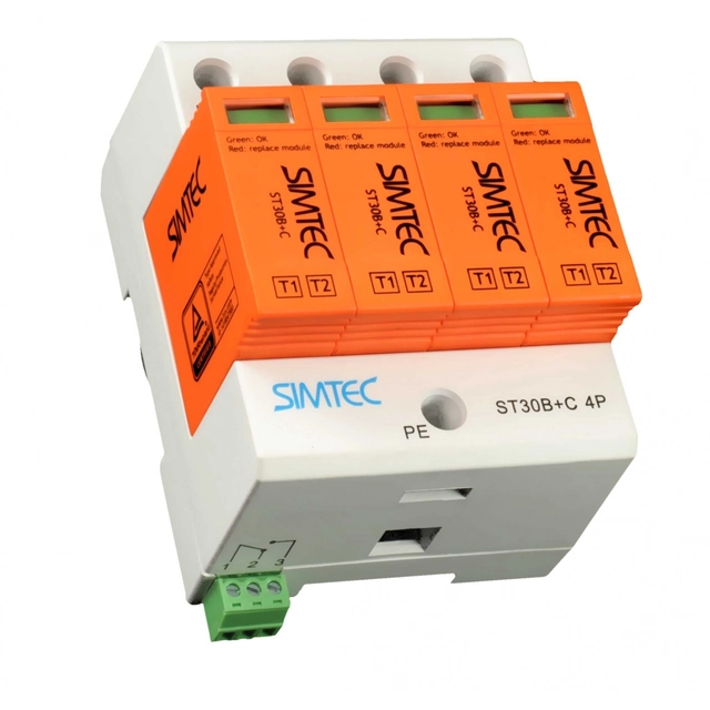 AC surge arrester Simet ST30 B+C (T1+T2) 4P