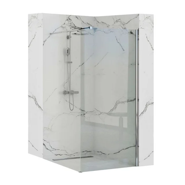 Rea Aero N shower wall 90 Transparent