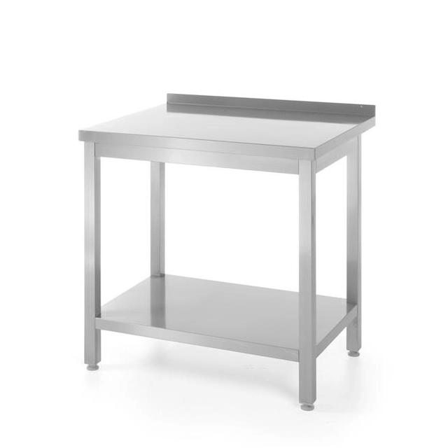 Wall-mounted work table with a shelf - bolted together 600x600x (H) 850