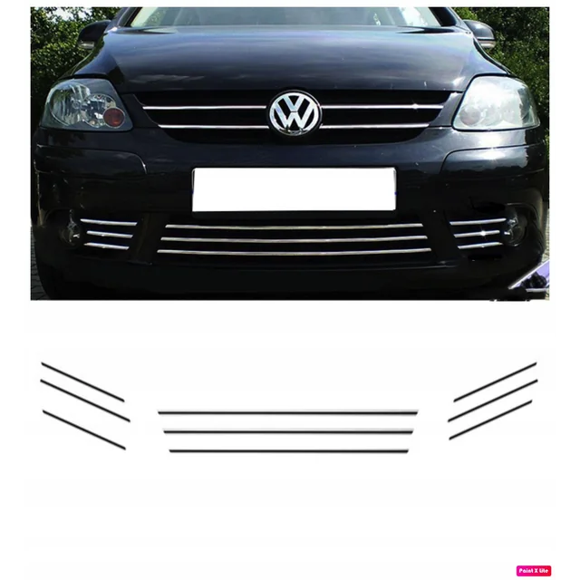 VW GOLF V PLUS - CHROME GRILL slats dummy Tuning