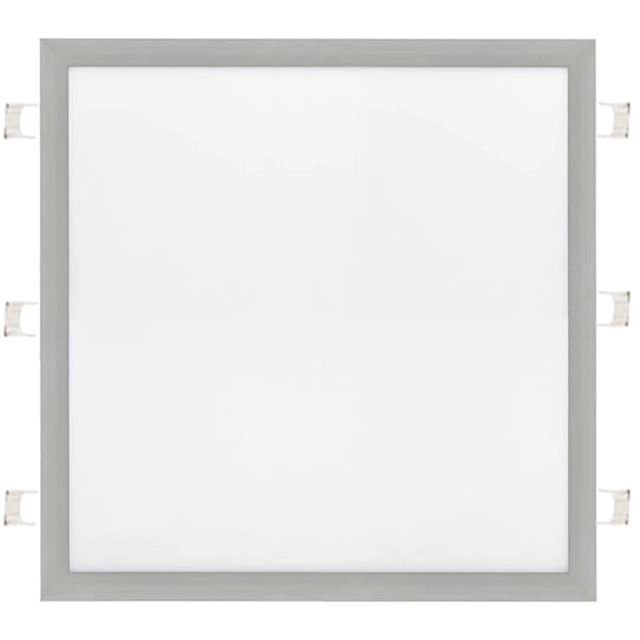 LEDsviti Dimmable silver built-in LED panel 600x600mm 48W warm white (765) + 1x dimmable source