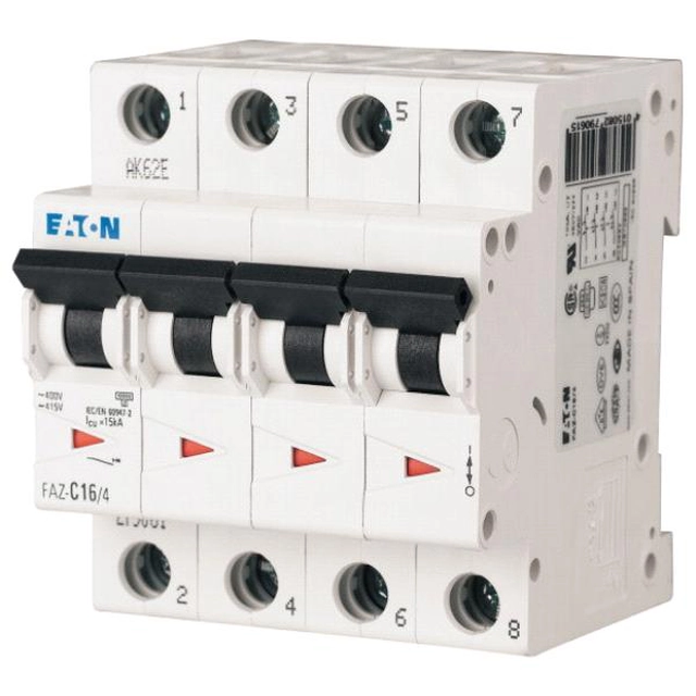 Eaton Wyłącznik nadprądowy 15KA FAZ-C16 4 moduły - 279061