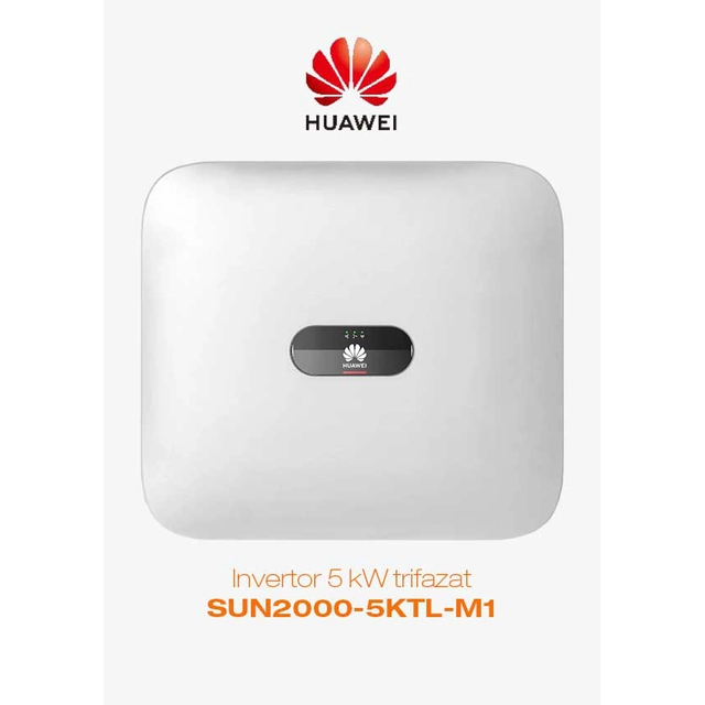 5 trojfázový kW invertor Huawei SUN2000-5KTL-M1, Wlan, 4G