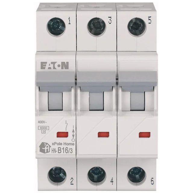 Eaton Circuit breaker 3P B 63A 6kA AC xPole Home HN‑B63/3 194887