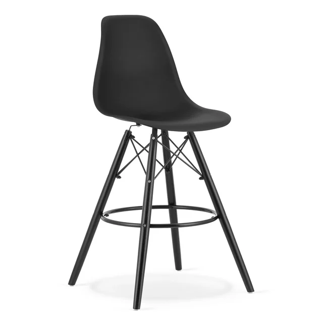 LAMAL stool black / black legs