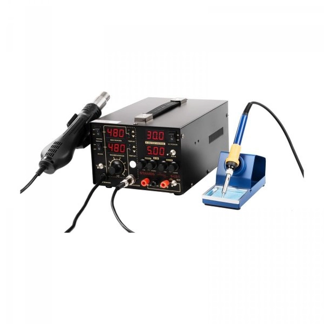 Soldering station - 75 W - 2 x iron - power supply - Basic STAMOS 10021013 S-LS-1 Basic