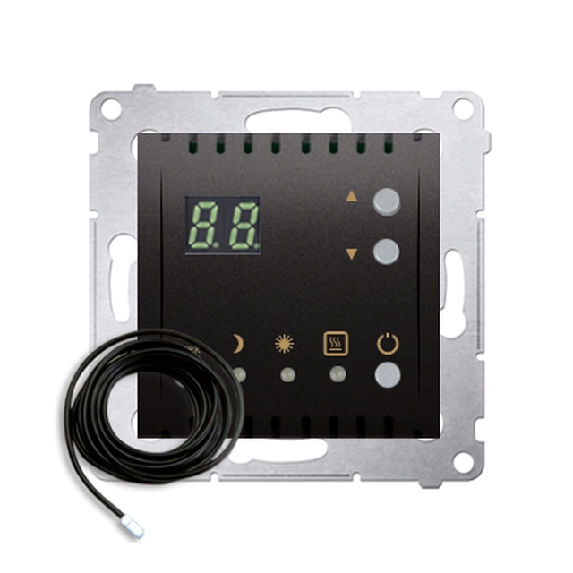 Room temperature controller Kontakt-Simon DTRNSZ.01/48 Flush mounted (plaster) Anthracite