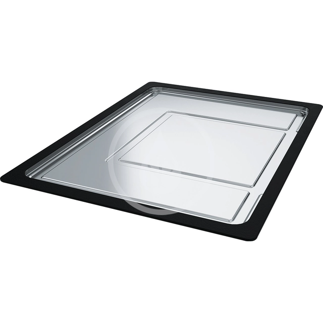 Franke Accessories - Sliding drip tray, 326x440x22 mm, Stainless steel / black plastic, 112.0204.360
