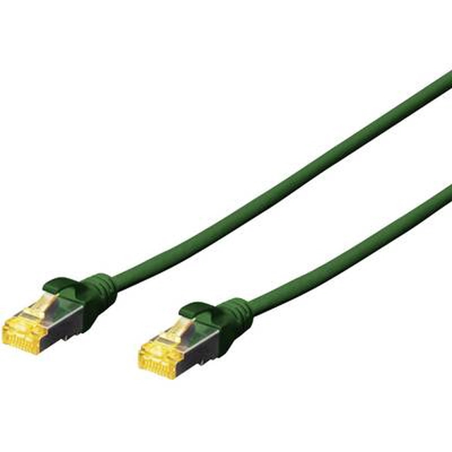 Digitus DK-1644-A-020 / G RJ45 Power cable, patch cable CAT 6A S / FTP 2.00 m Green Halogen-free, twisted pair, with shield, flame retardant 1 pc