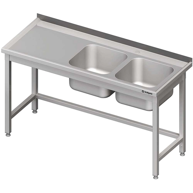 Table with 2 sinks (P) 150x60 | Stalgast