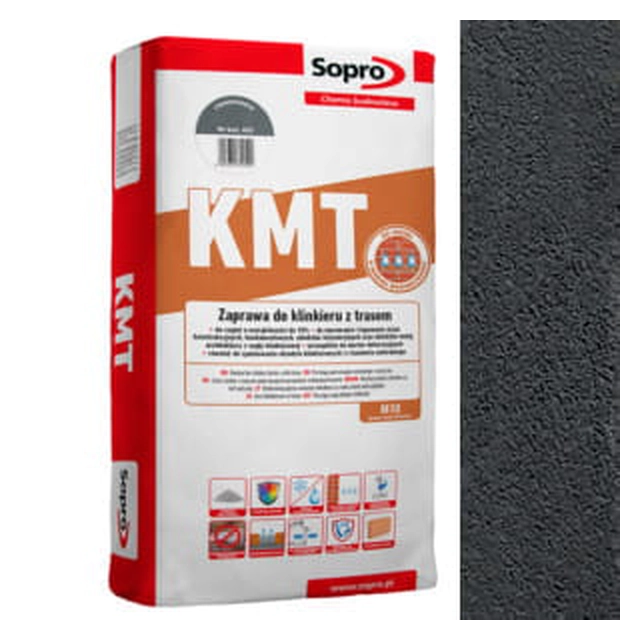 Clinker mortar with trass Sopro KMT 452 dark gray 25 Kg