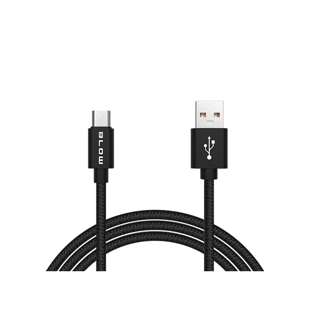USB A - micro B connection 2,0m braided
