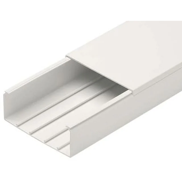 Cable channel bed gutter PVC 120x60mm 2 technopolymer meters IP40 IK06 Elettrocanali